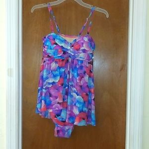 Floral Bathing Suit size 10